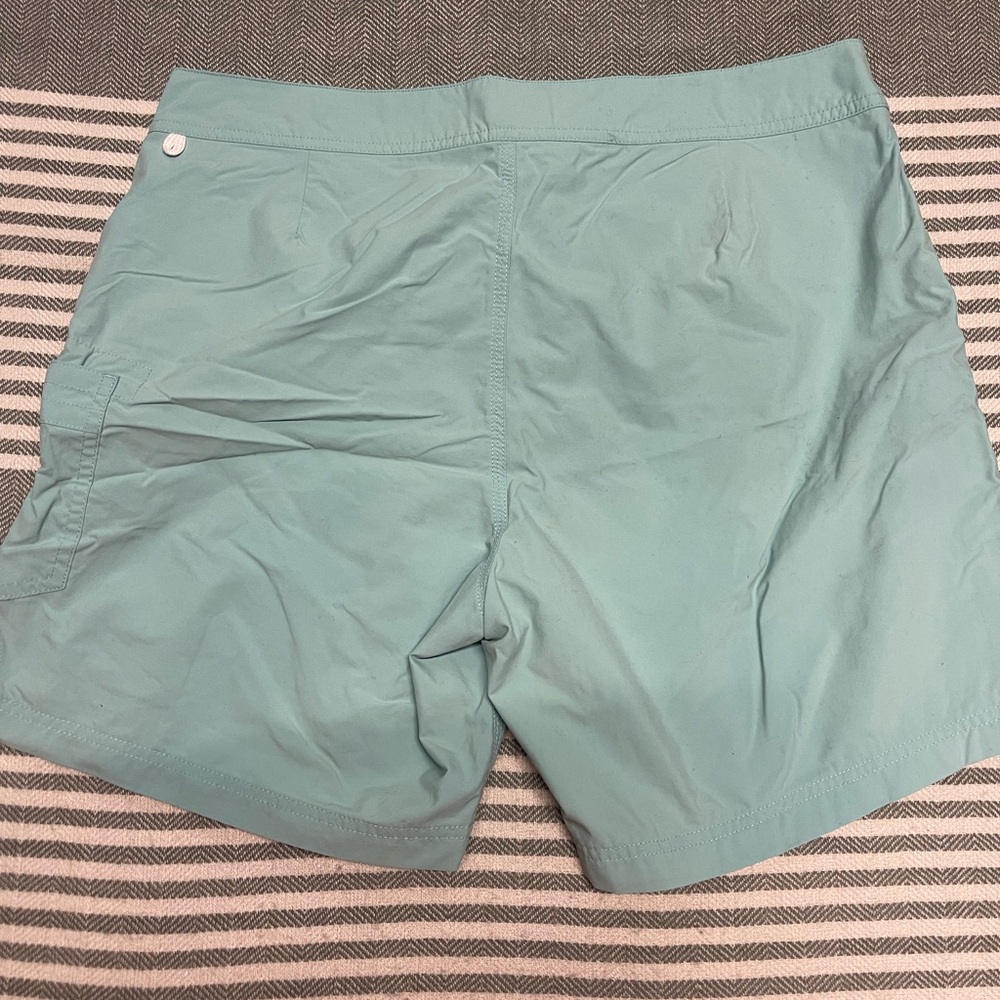 J. Crew Aqua Swim Trunks Size 34 - Picture 4 of 5